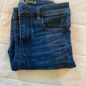 AEO, Super High Rise Jegging, Blue, Size 10